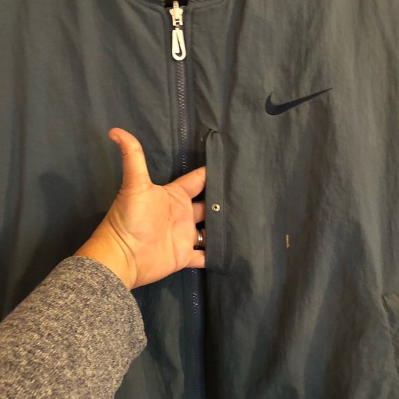 Nike Big Swoosh Logo Vtg 90s Reversible Quilted Coat Jacket Mens sz Large READ - Picture 14 of 15